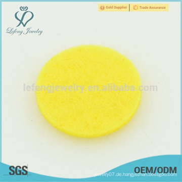 Gelbe Öl-Medaillons Diffusor-Pad, Aromatherapie Diffusor Öle Pad